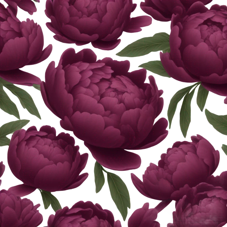 Peonias color vino  emoji