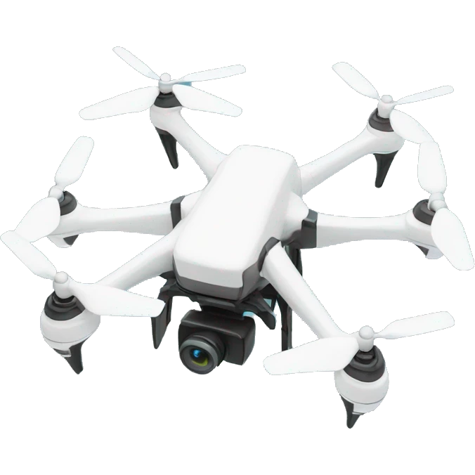Drone with foam finger emoji