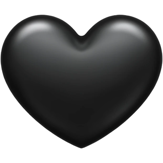 Black heart emoji emoji