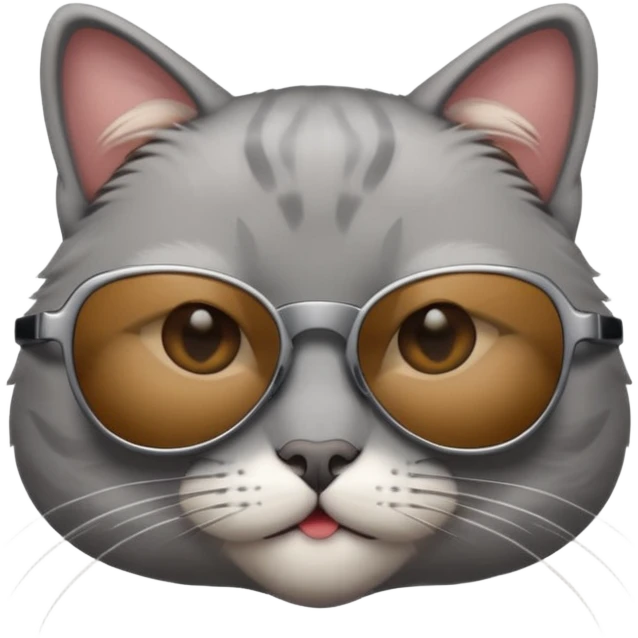 Cat wearing sunglasses emoji