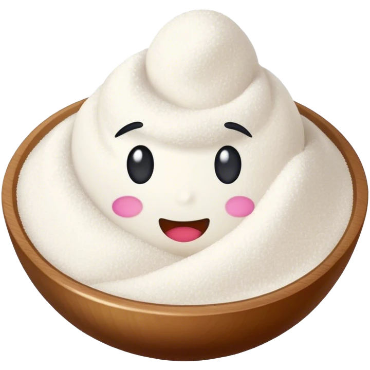 Sugar powder emoji