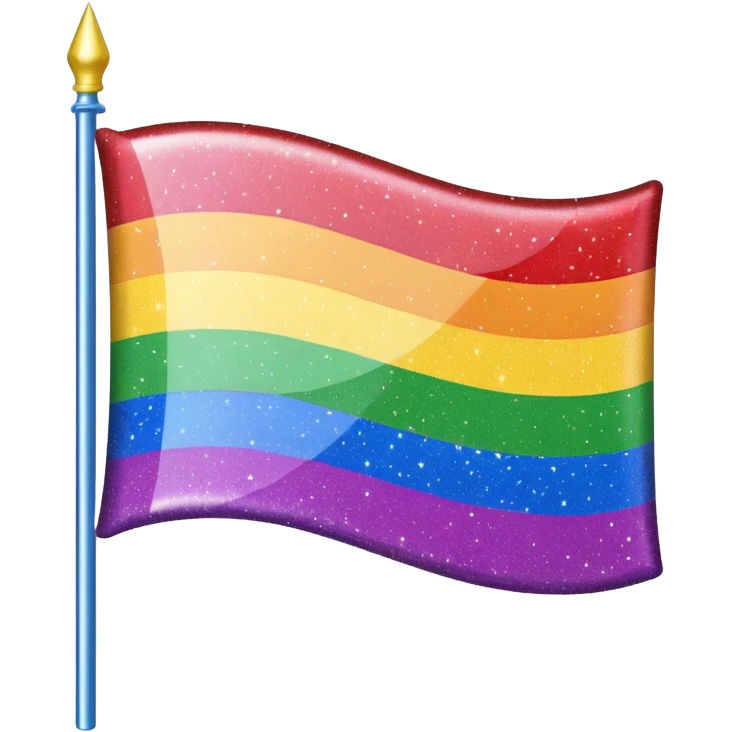 flag lgbtq+ glitter emoji