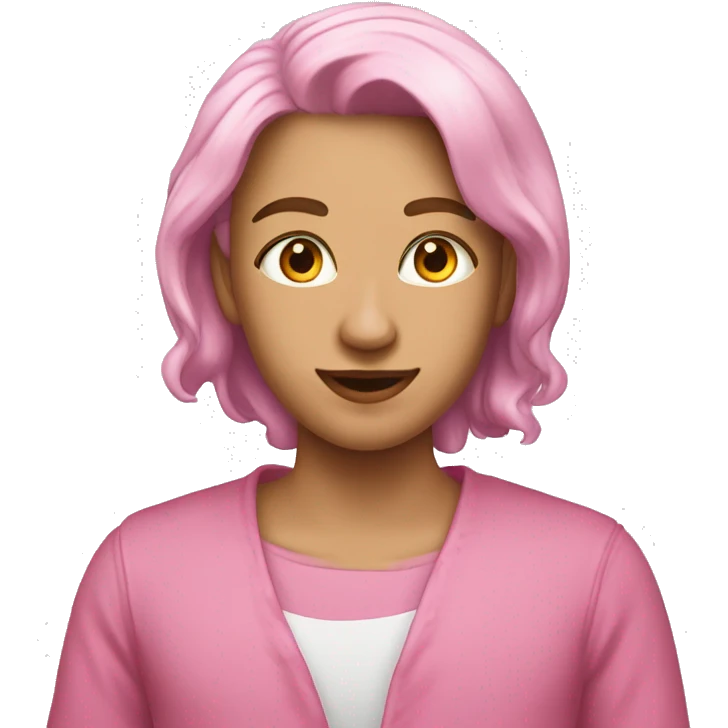розовое сердце  emoji