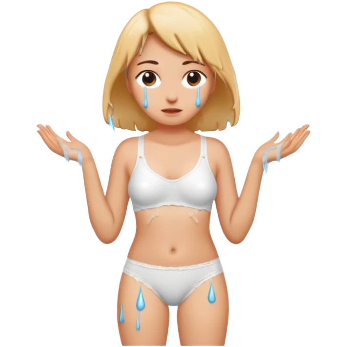 girls underwear dripping emoji