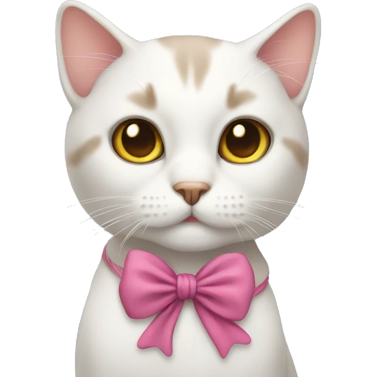 cat with bow emoji