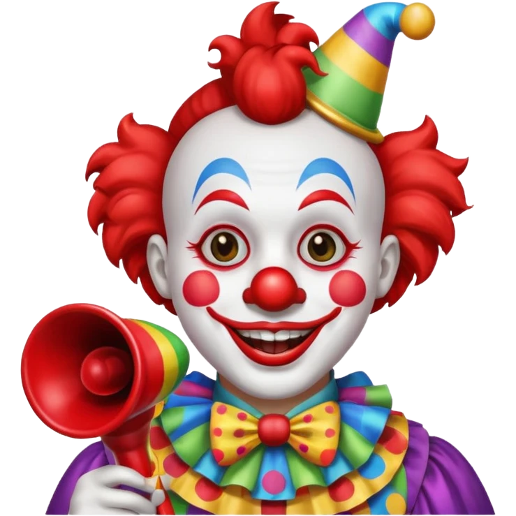  Clown with horn  emoji