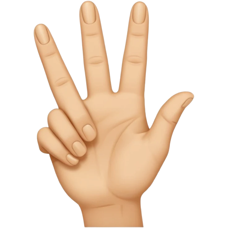hand gesture representing the 'DEAL' hand sign, fingers forming the letters D, E, A, L, emoji style emoji