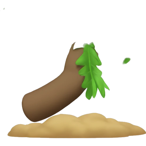 Generate emoji side view of the palm. Not a tree  emoji