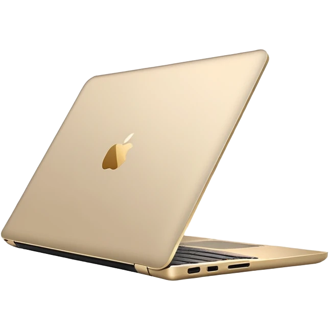 Beige gold laptop  emoji