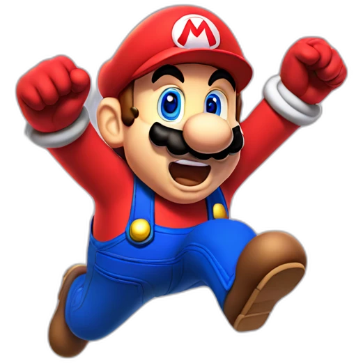 Mario jumping emoji