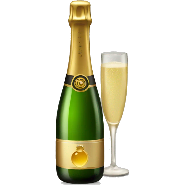 shaked Champagne bottle   emoji