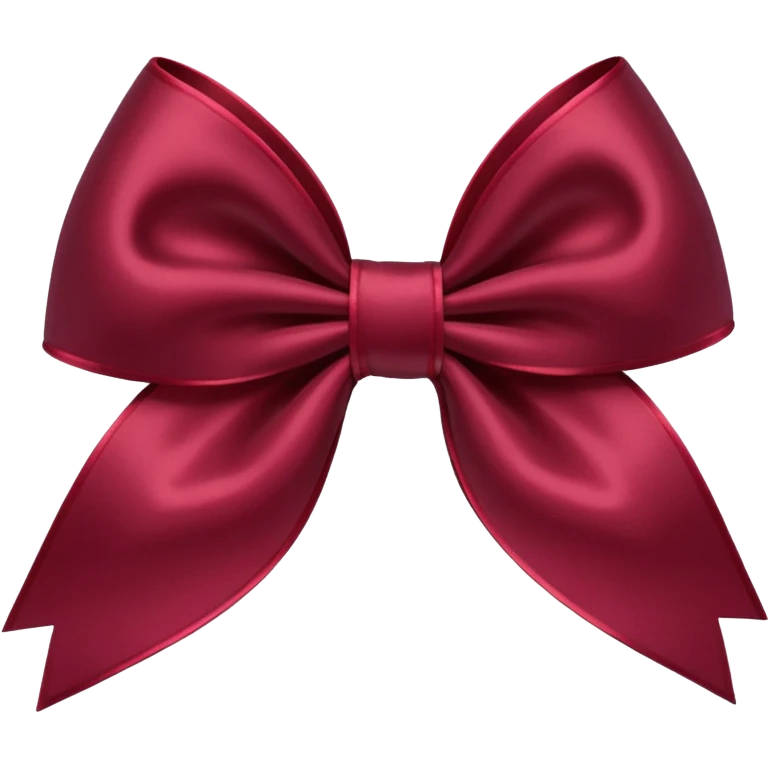 burgundy little bow emoji