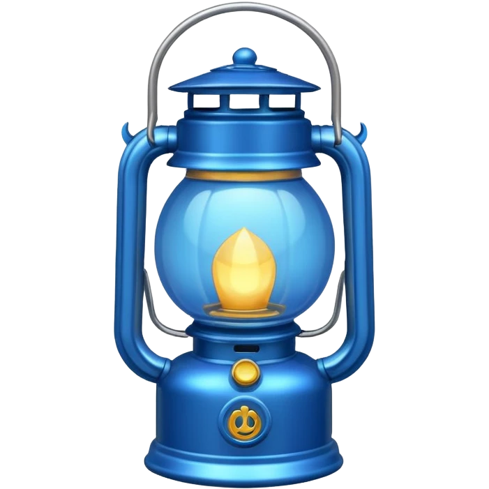 Blue colour ka lalten emoji