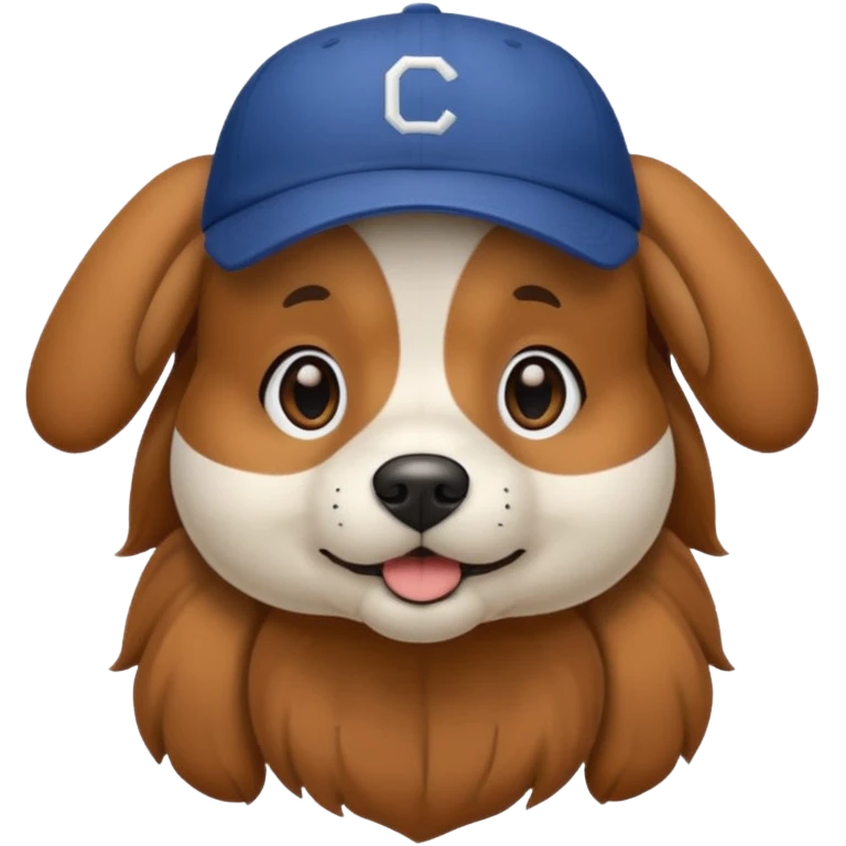 baseball hat dog emoji