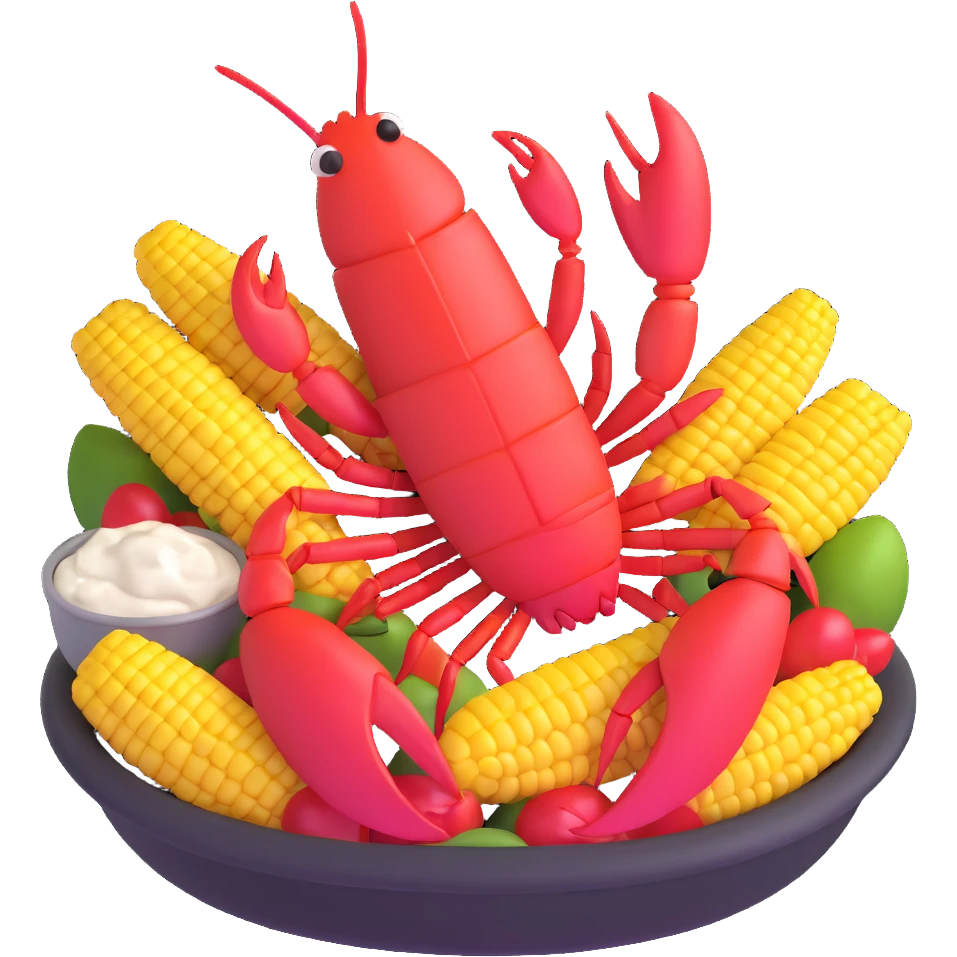 Louisiana crawfish boil feast emoji