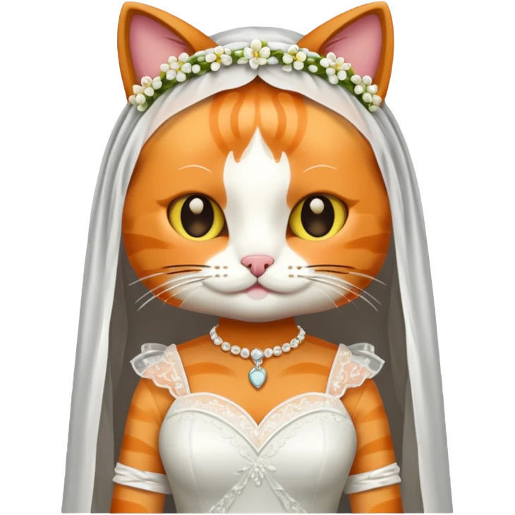 calico cat bride emoji