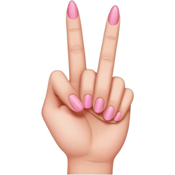 pink middle finger emoji