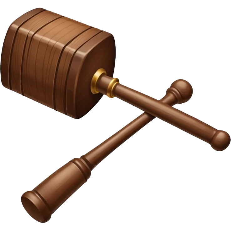bidding mallet emoji