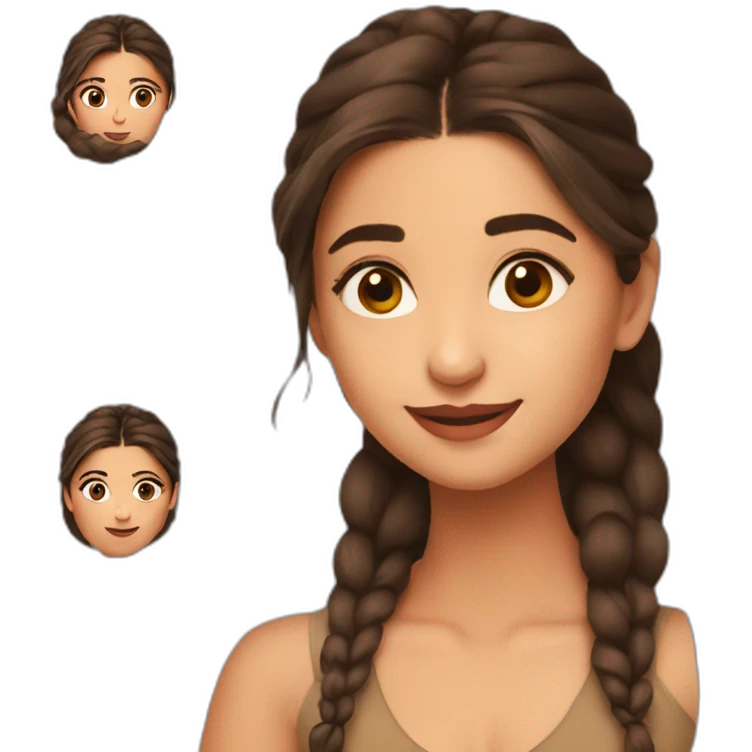 Brown Alia bhatt emoji