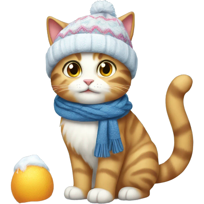 Cats winter emoji