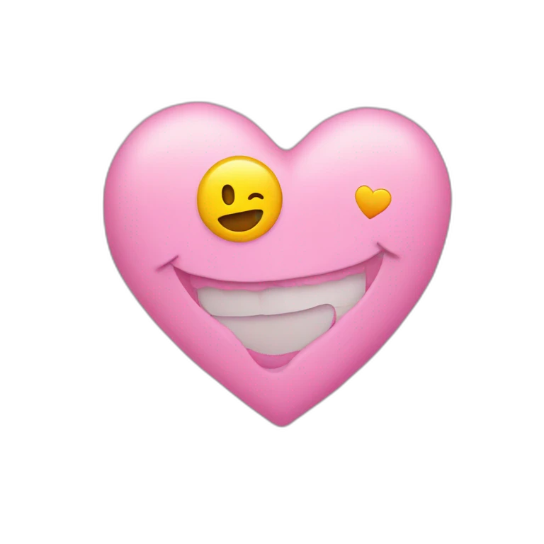 smiley face in love emoji