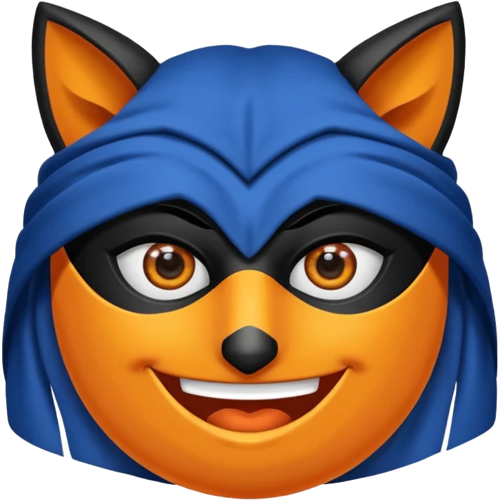 Zorro animado sosteniendo una llanta emoji
