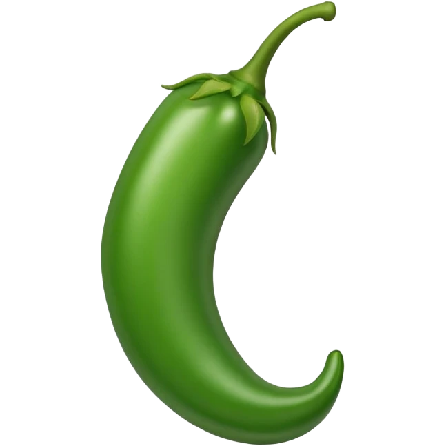 Green chili pepper emoji