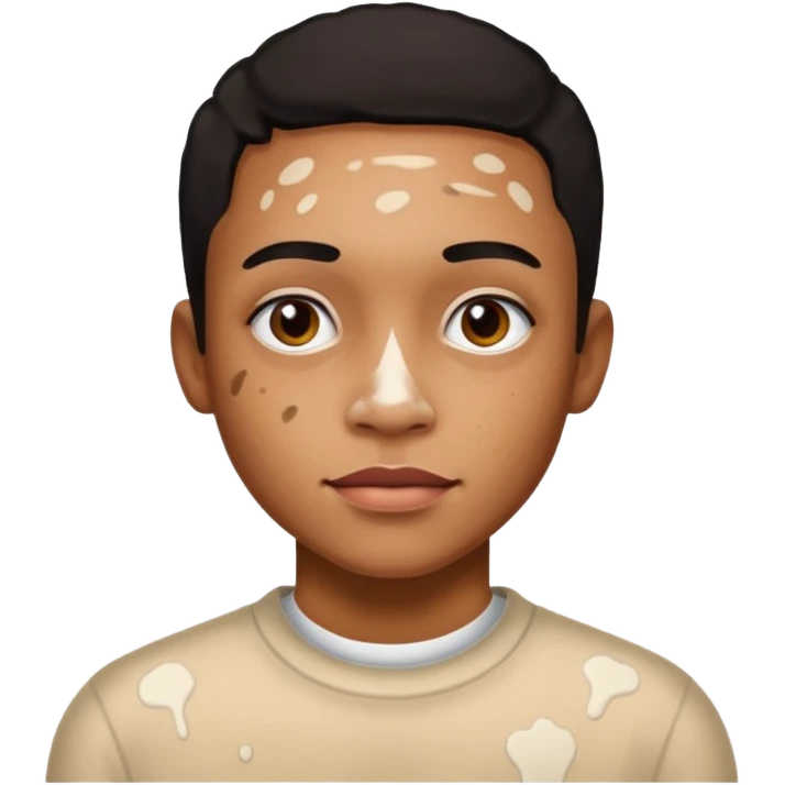 vitiligo no corpo emoji