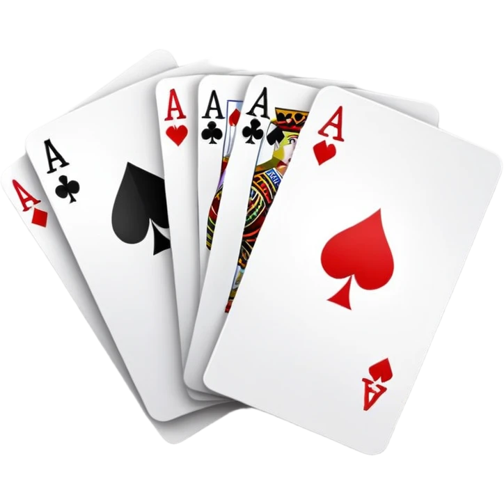 casino playing cards aces and face cards emoji