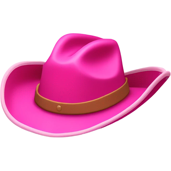 Pink cowboy hat emoji