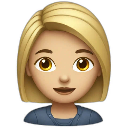 A girl who have to work on a computer emoji