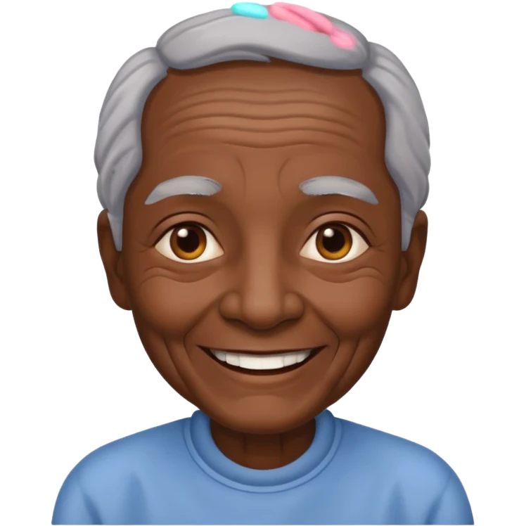 👨🏿‍🦳 emoji