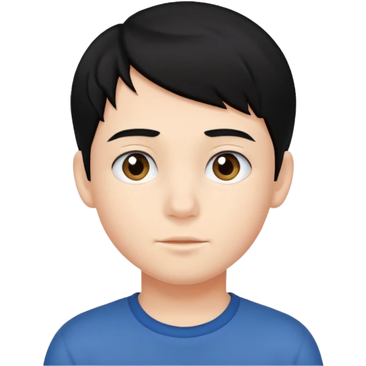 young boy with black hair emoji