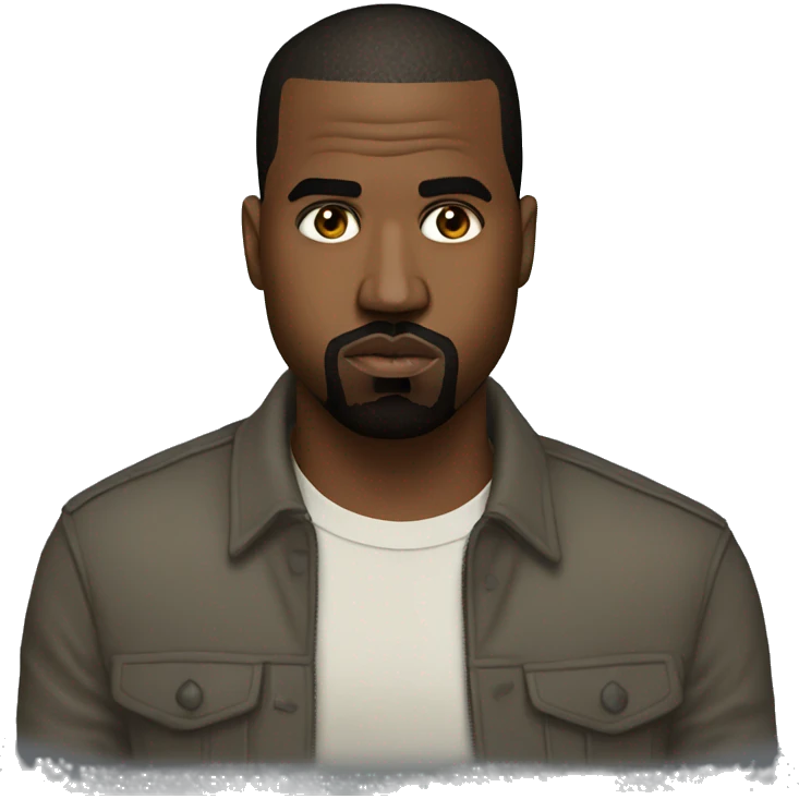 Poker face kanye west emoji