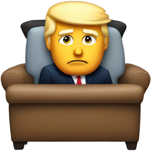 Trump is watching TV emoji
