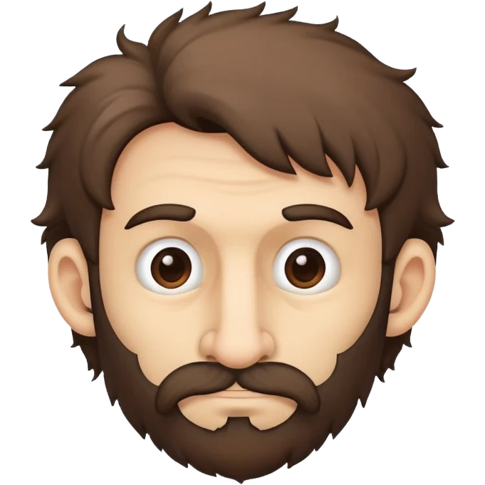 hairy man with a crooked nose emoji