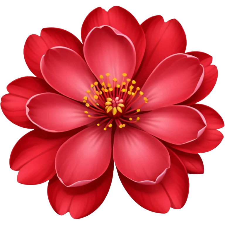 red sakura emoji