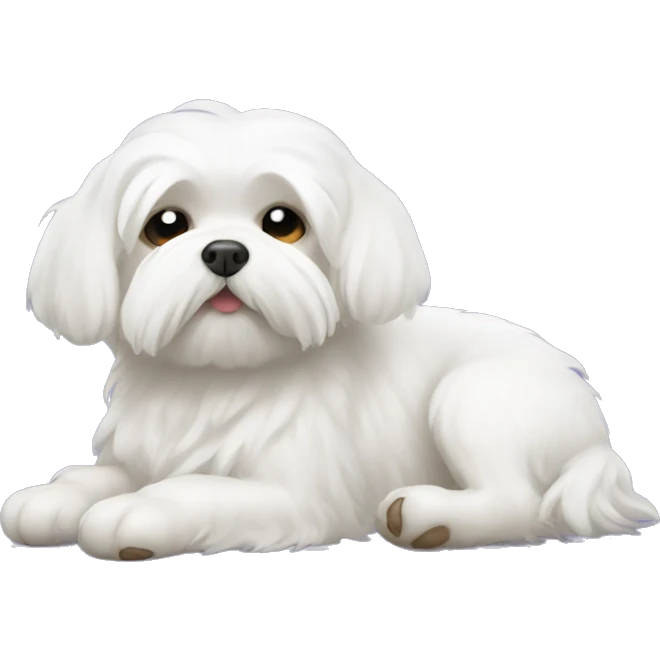 Maltese sleeps emoji