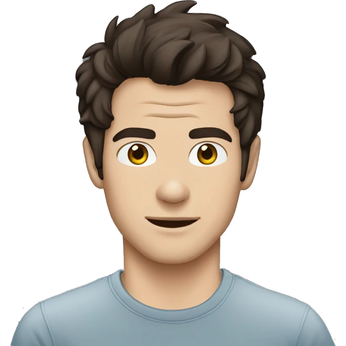 Dylan O'Brien wearing tee emoji