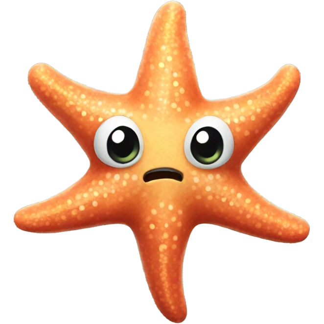 Scary starfish emoji