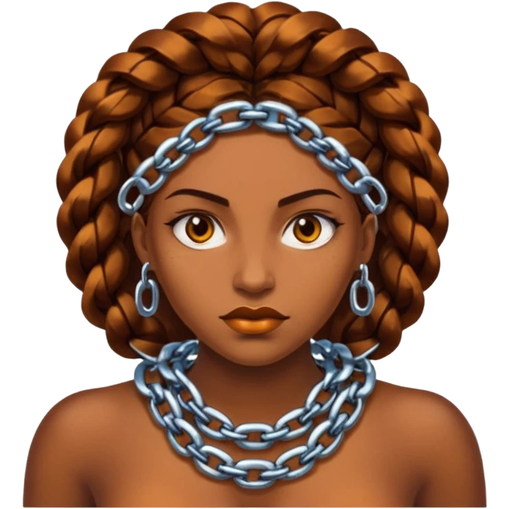 hace una cadena para que una mujer se ponga en el cuello Fuerte, llamativo, con carácter. Nada tímido. Puede ser más grueso o con textura marcada. Colores intensos o metálico bien definido. Tiene que imponer. emoji