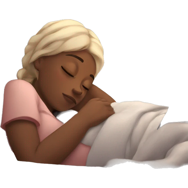cozy girl midday nap emoji
