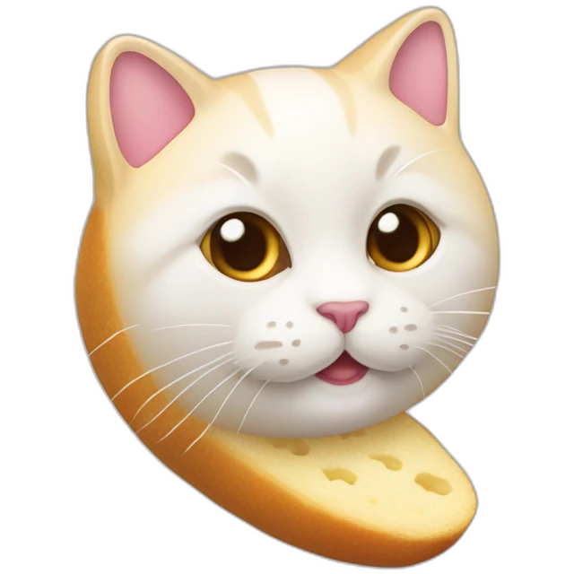 Salamèche sur un chat avec de la crème glacée emoji