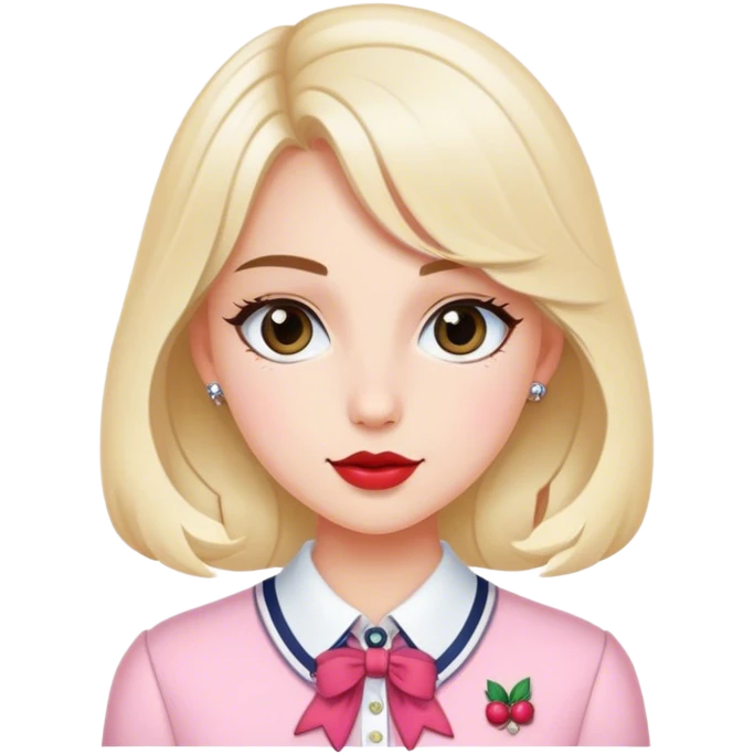 Preppy, coquette, cute emoji