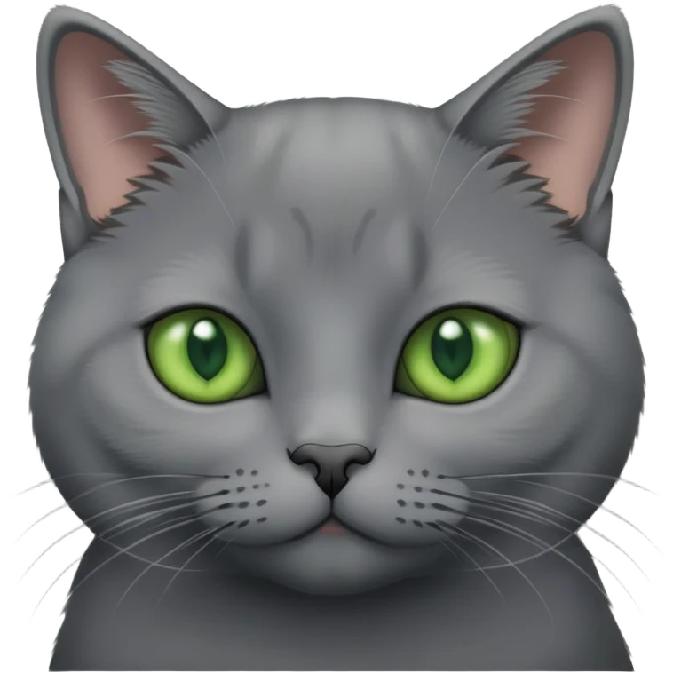 chartreux with green eyes emoji