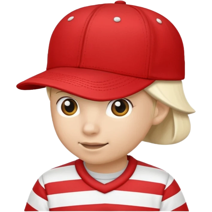 striped Baseball Cap emoji
