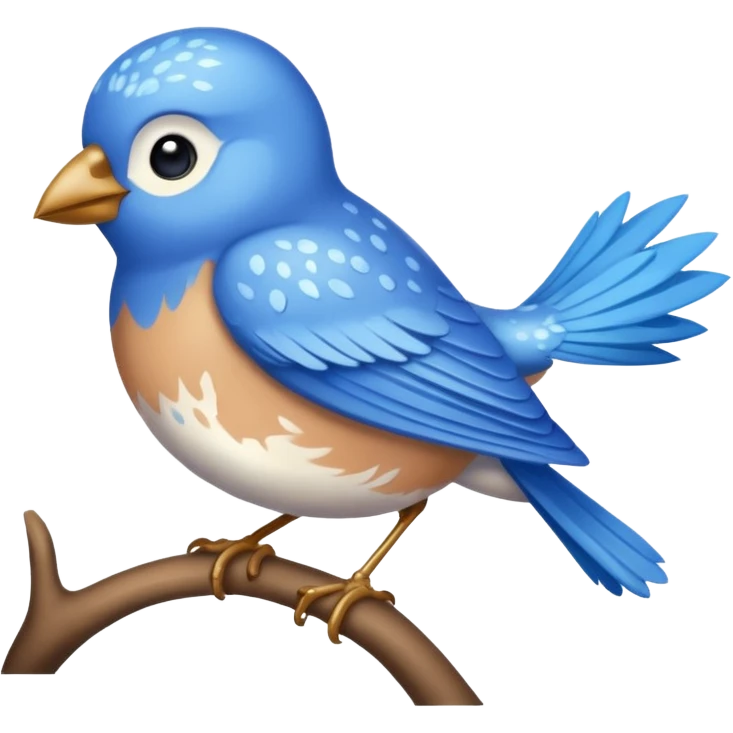 blue bird emoji