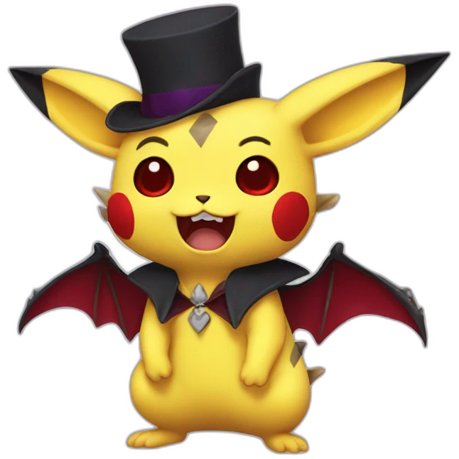 Vampire pikatchu emoji