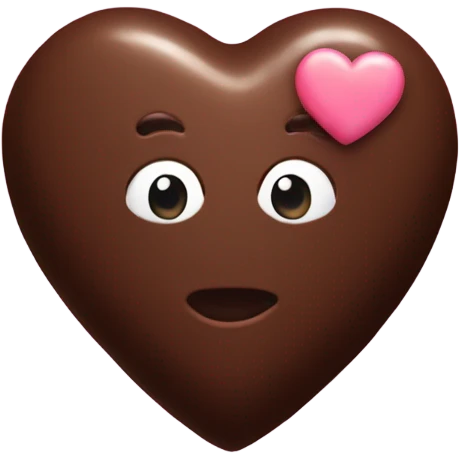 one heart shaped chocolate truffle emoji