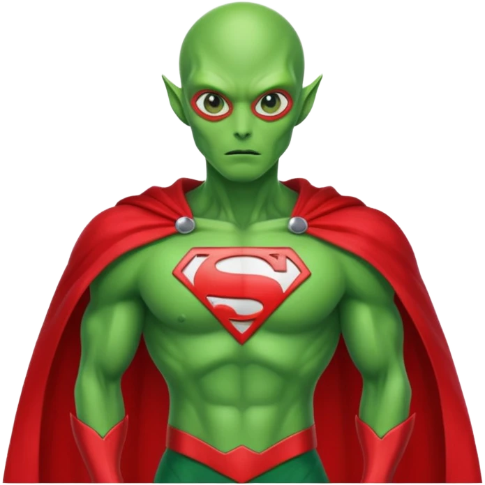 Alien superhero emoji